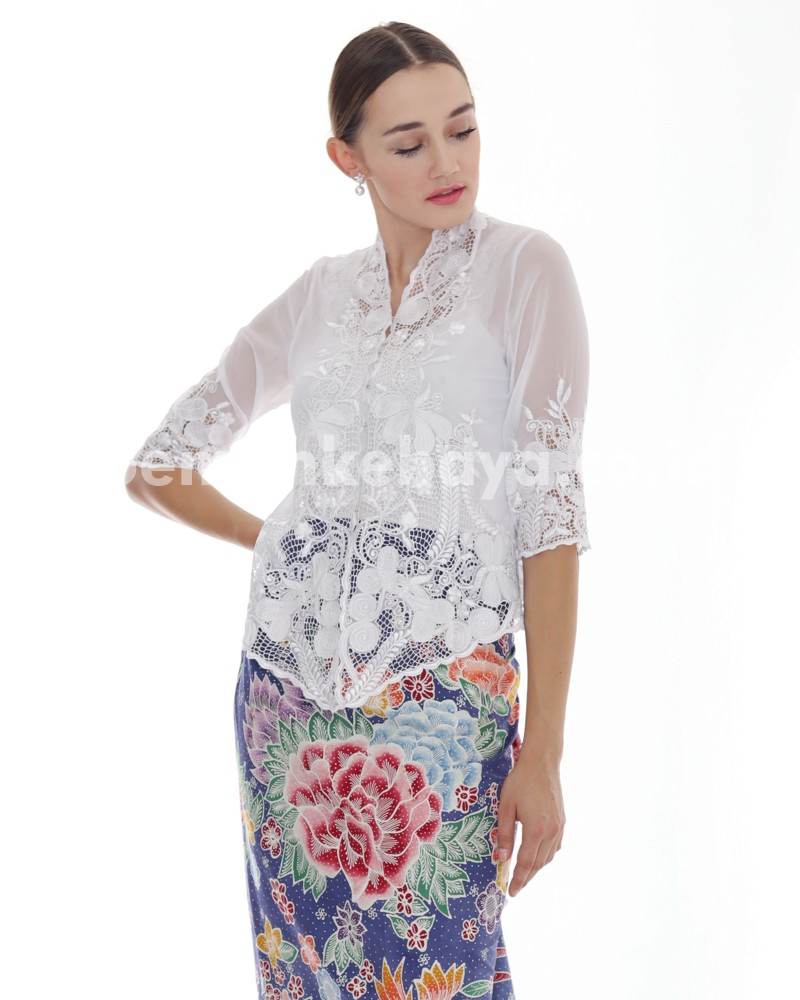  White  Dragonfly Series Kebaya 