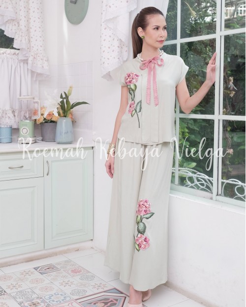 Set Embroidery Daily Wear - Mint Green (PO)