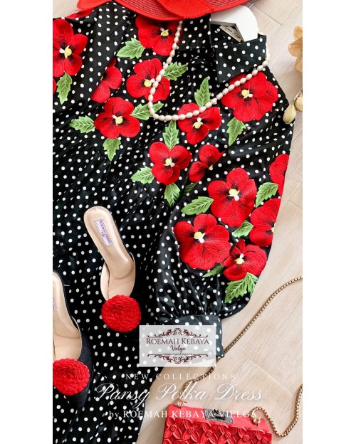 Pansy Polka Series Dress - Black & White