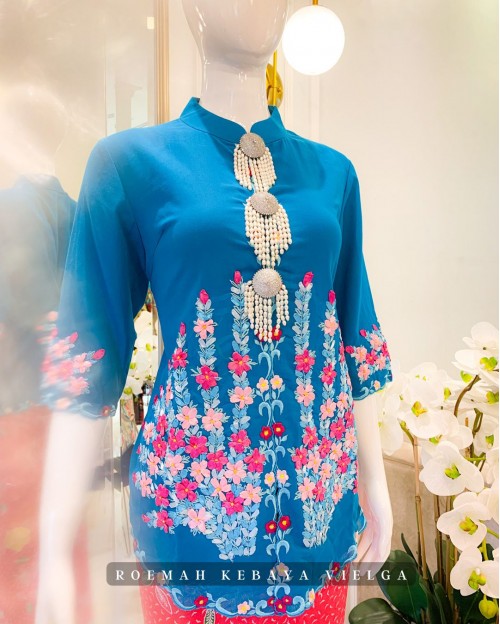 Kebaya Encim Melati Sulam Pita Size L