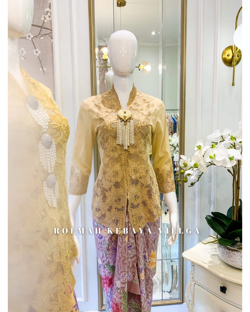 Kebaya Encim Classic - Khaki