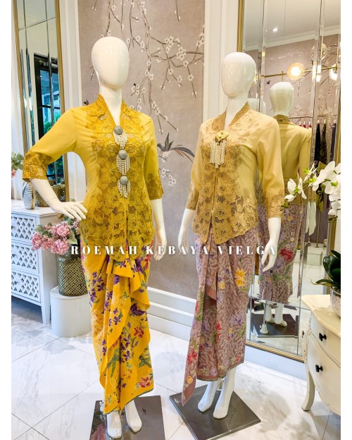 Kebaya Encim Classic - Khaki