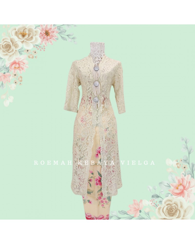 Kebaya Brokat Light Green Size S