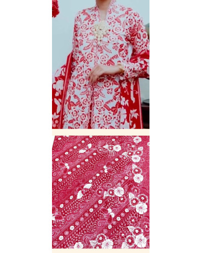 pesanan khusus Ibu Shazlin Zain (Kebaya, kain batik dan brooch)