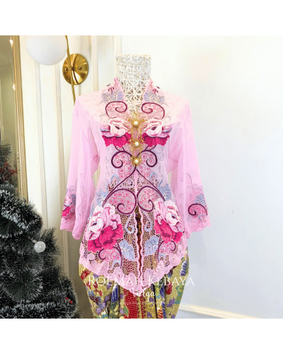 Kebaya Bolero Seroja Pink Baby - Size L