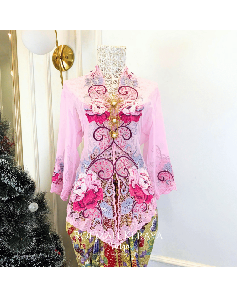 Kebaya Bolero Seroja Pink Baby - Size L