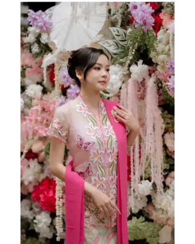 Kebaya Encim Series Lily (Pesanan Khusus Ibu Kevie)
