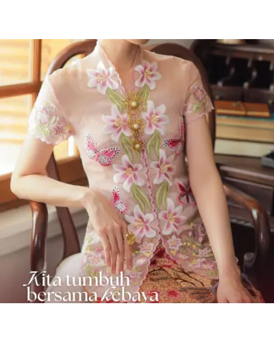 Kebaya Encim Series Lily (Pesanan Khusus Ibu Kevie)