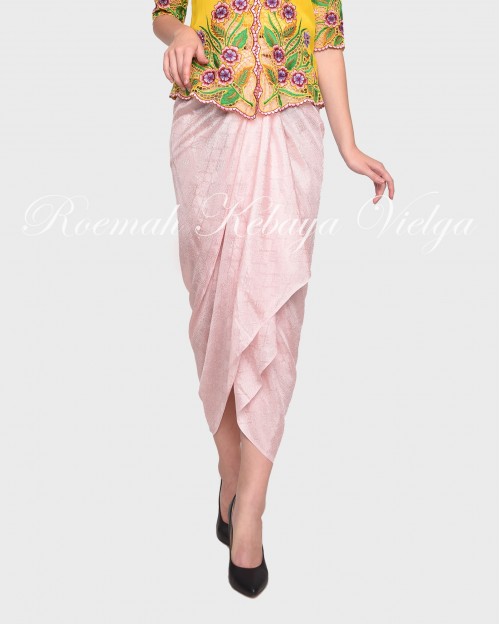 Woven Wrap Skirt - Baby Pink
