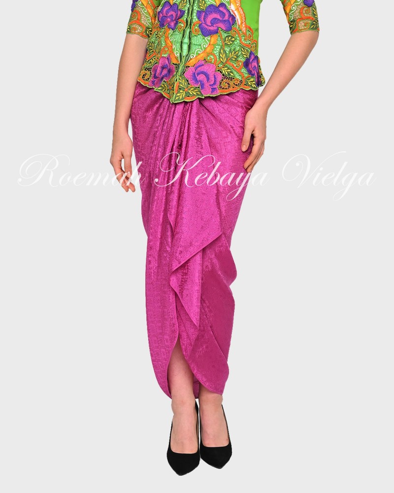 Rok Lilit Tenun - Pink Tua